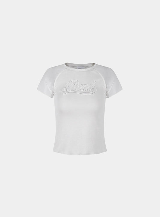 Second Skin Contrast T-Shirt - Cream