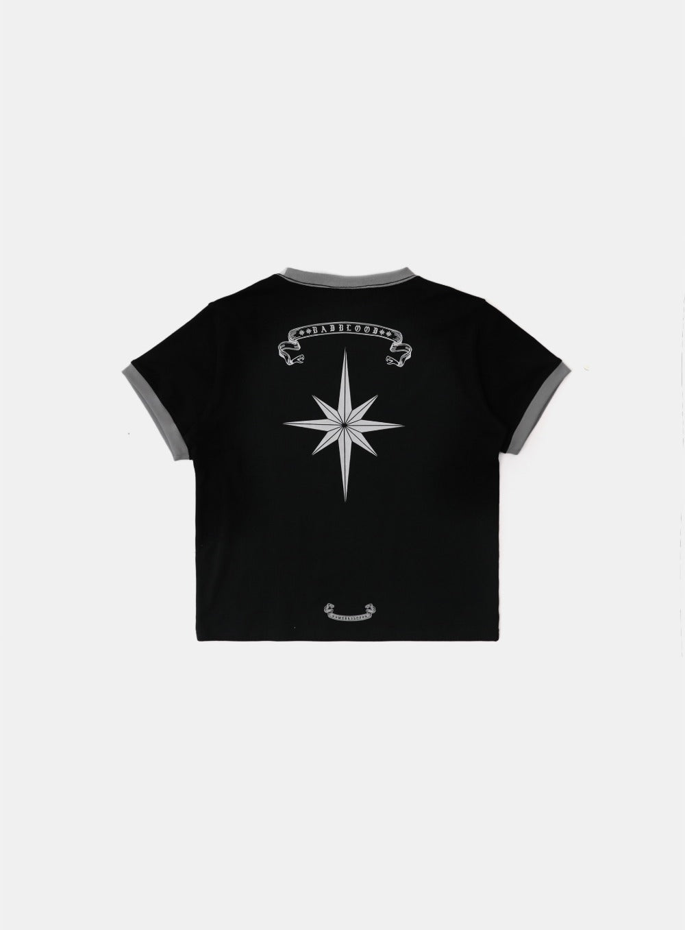 Cosmo Reflective Ringer T-Shirt - Black