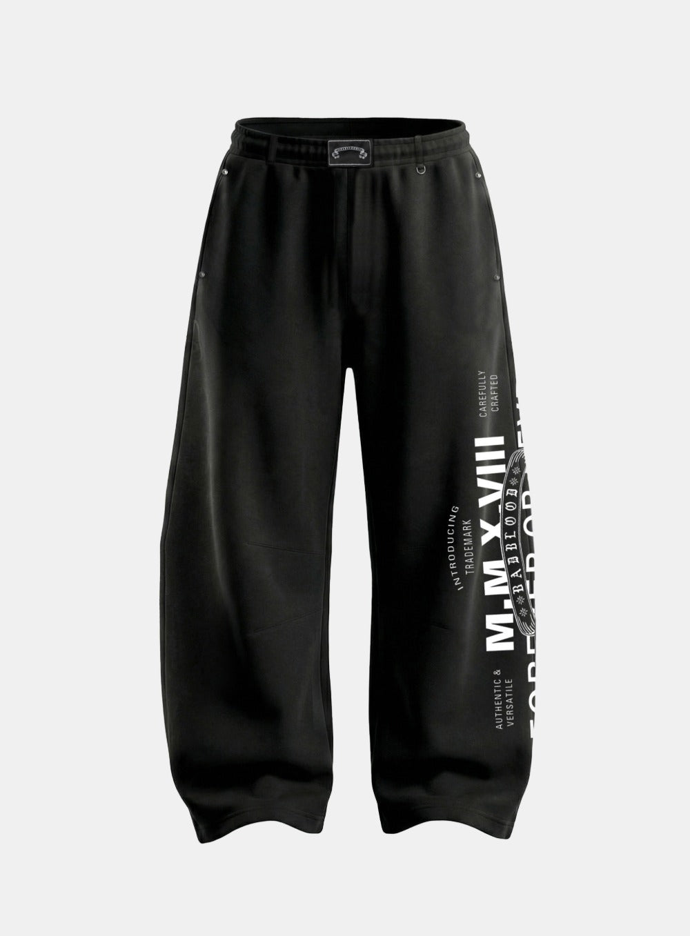 [w-pts26-051] Viper 2-Way Curved Fit Joggers - Black