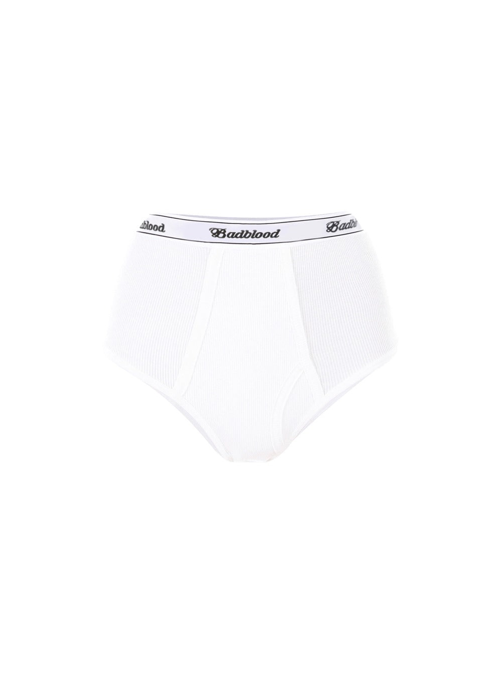 [w-pnt20-026]MODAL COTTON RIB BRIEF IN WHITE