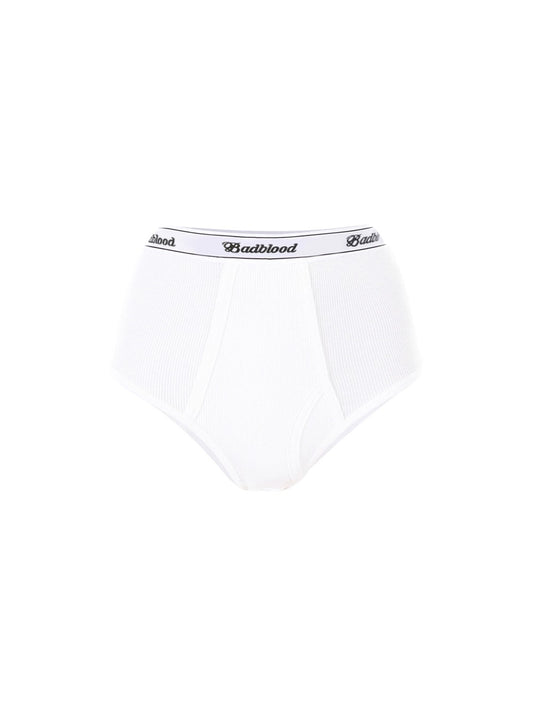 [w-pnt20-026]MODAL COTTON RIB BRIEF IN WHITE