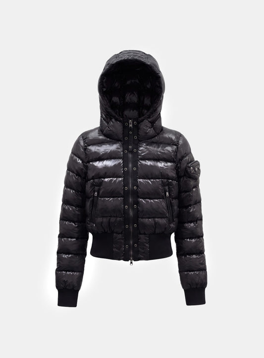 [﻿PREORDER] [w-jkt26-088] Viper 422 Midweight Hooded Short Puffer – Black