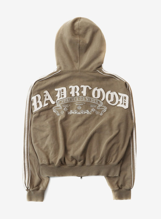 Billy Washed Hooded Zip-Up - Sand