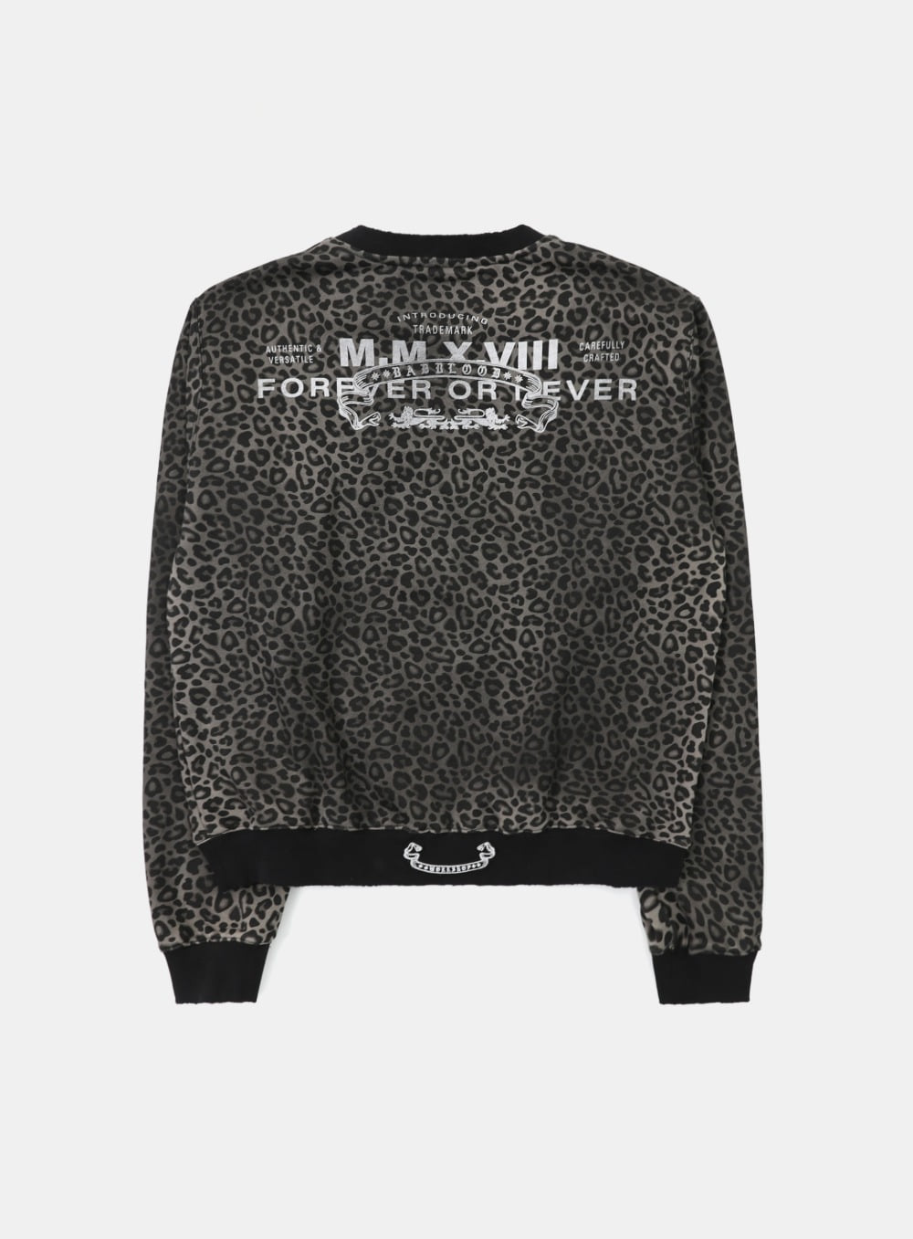 Viper Logo sweatshirt - Black Leopard