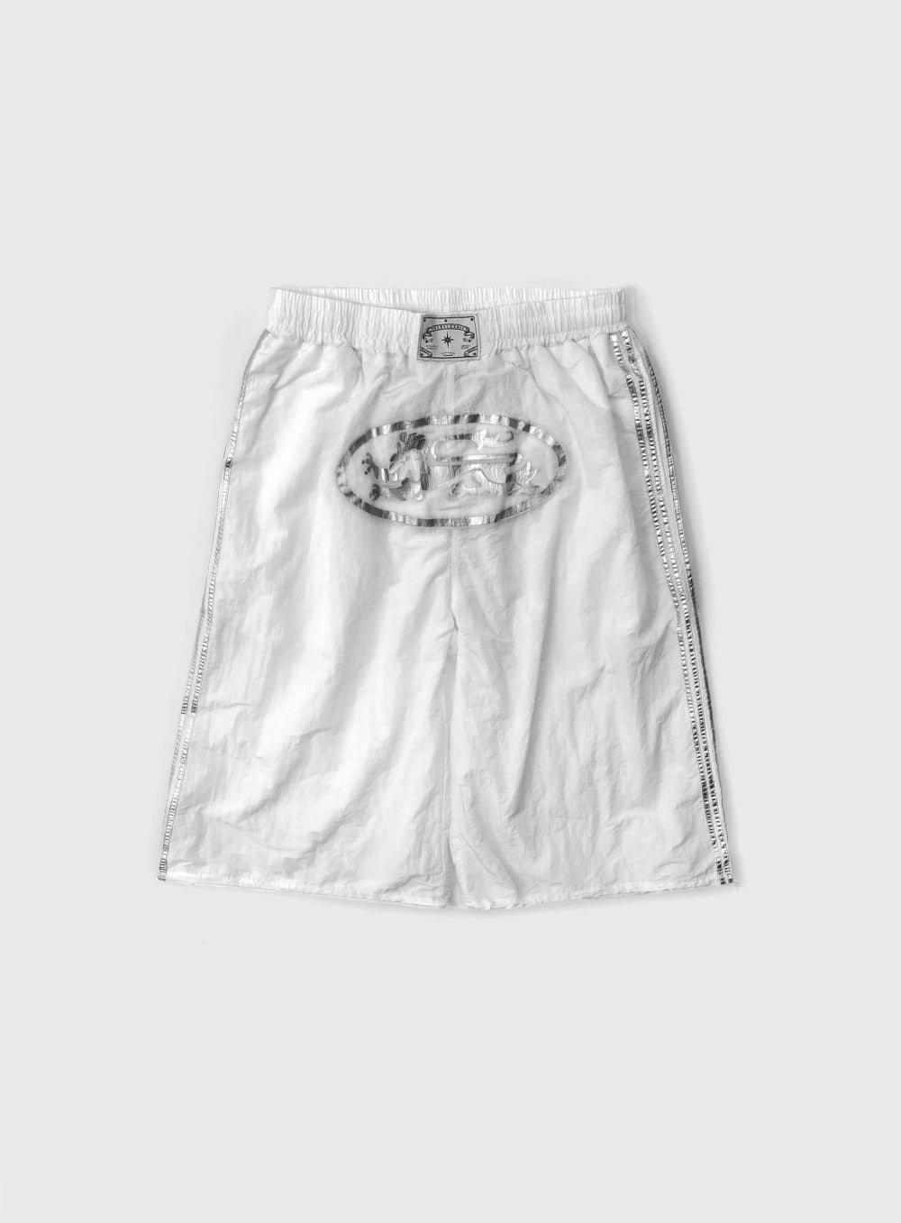 Dark Billy Nylon Bermuda Pants - White