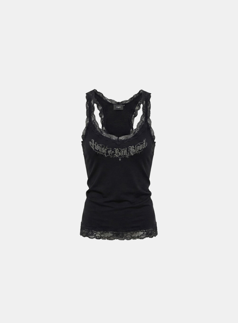 [w-tnk26-076] H.B.B. Lace Classic Tank - Black