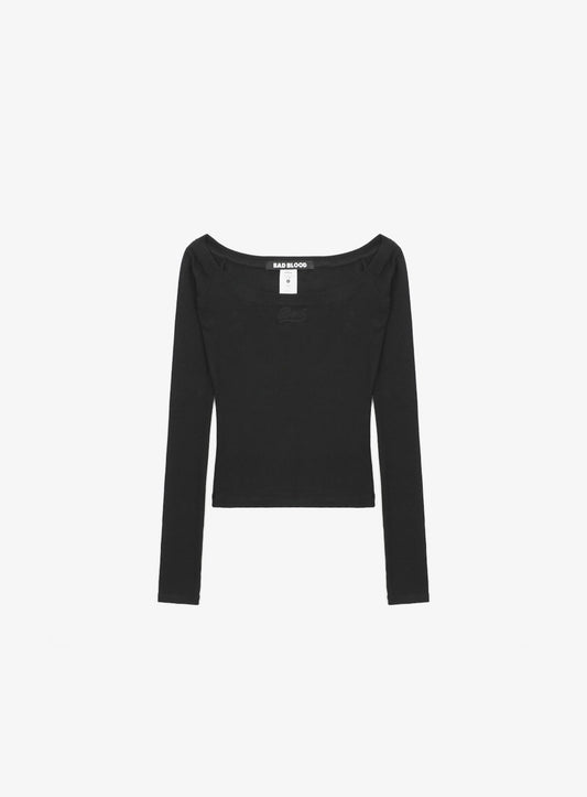 Beyond Soft Off-Shoulder Top-Black