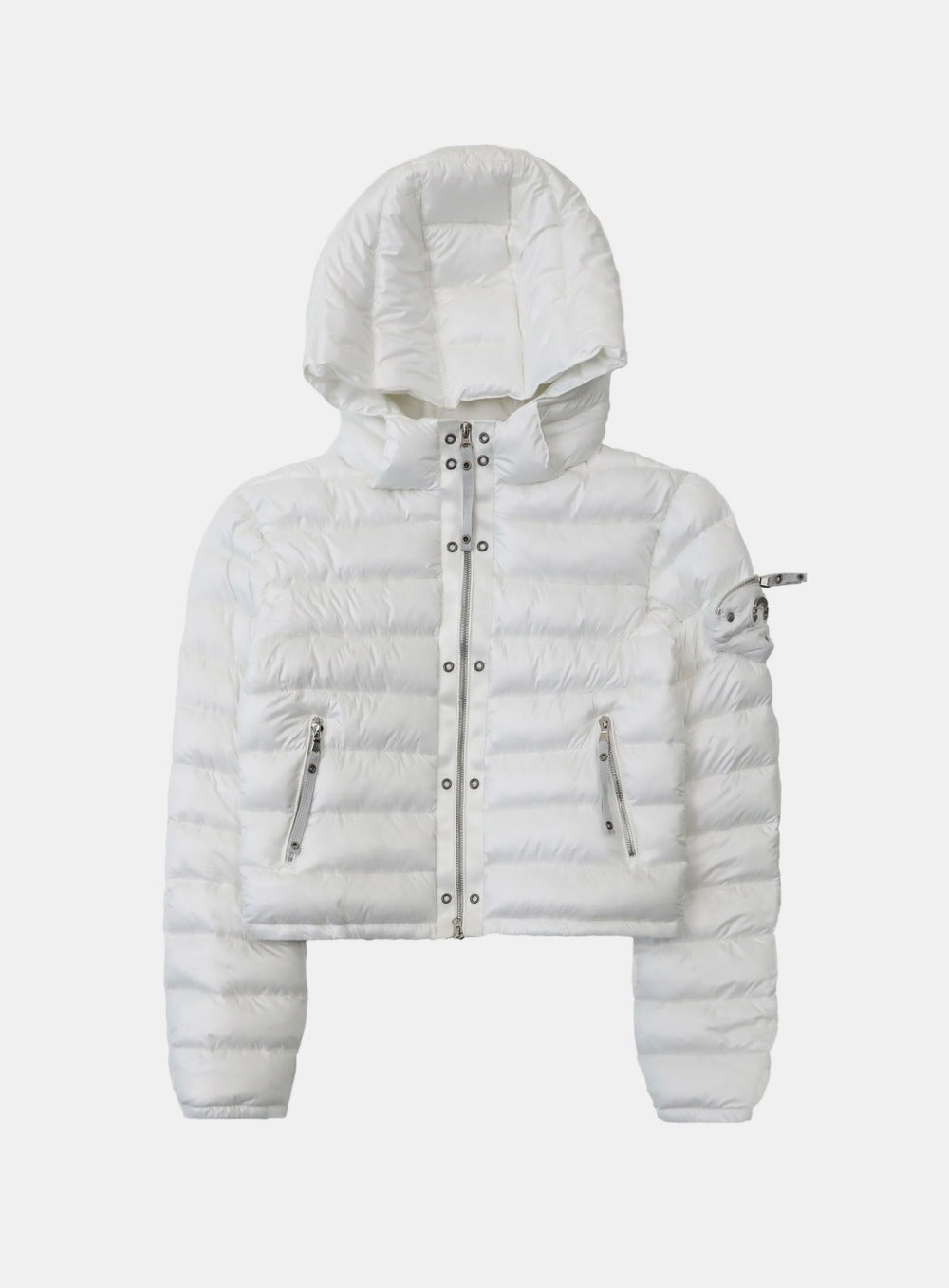 [w-jkt25-060] Viper 31-1 Lightweight Hooded Puffer - White