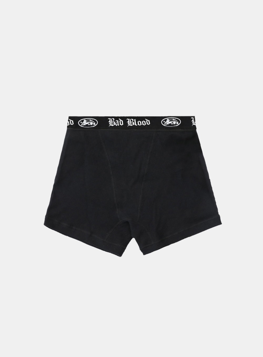 [w-pnt25-015] Mystic Waffle Knit Boxer Briefs - Black
