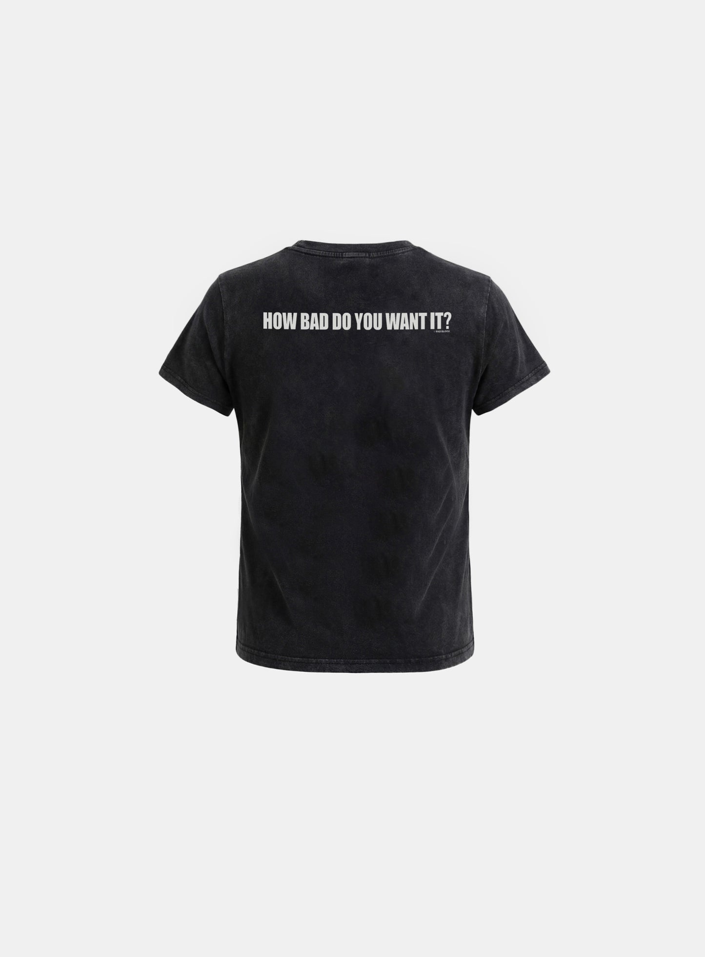 [w-tee26-131] DO YOU WANT IT Short Sleeve T-Shirt - Black