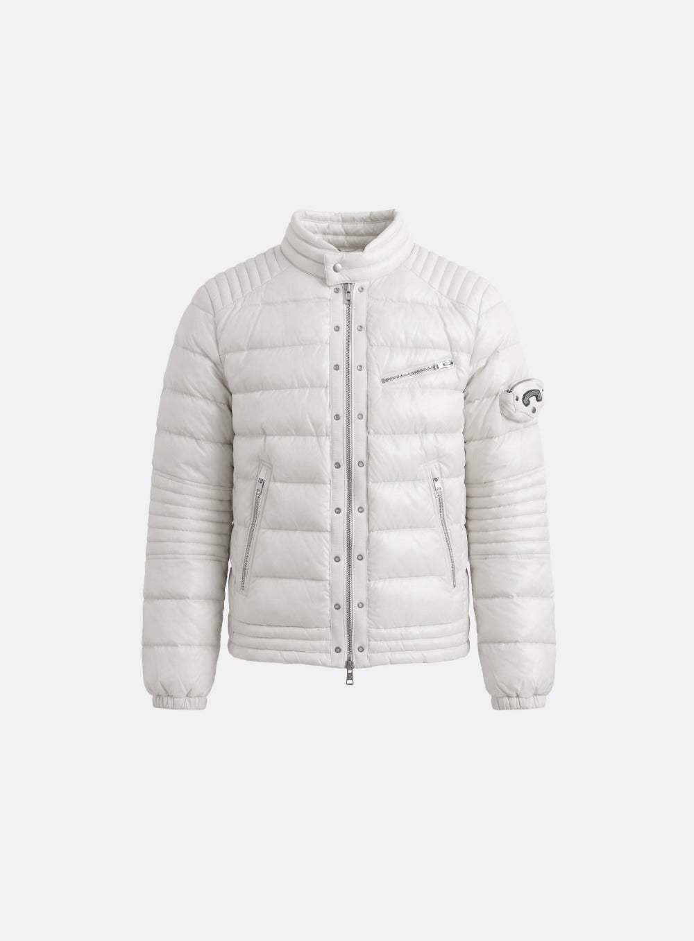 [﻿PREORDER] [w-jkt26-089] Viper 411 Midweight Biker Puffer V2 – White
