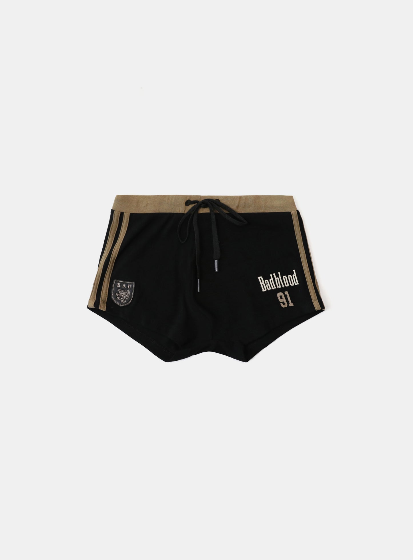 Vintage Club Boy Shorts - Khaki/Black