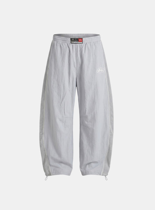 [w-pts26-106] Mystic Nylon Track Pants - Blue Gray