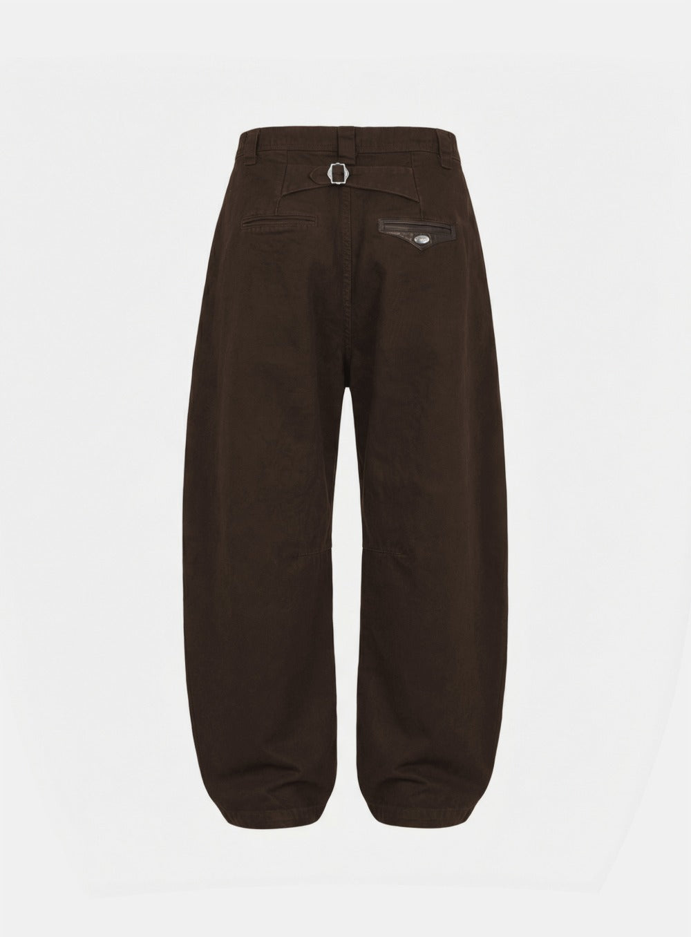 [w-pts26-007] Mystic Formal Curved Chino Pants - Brown