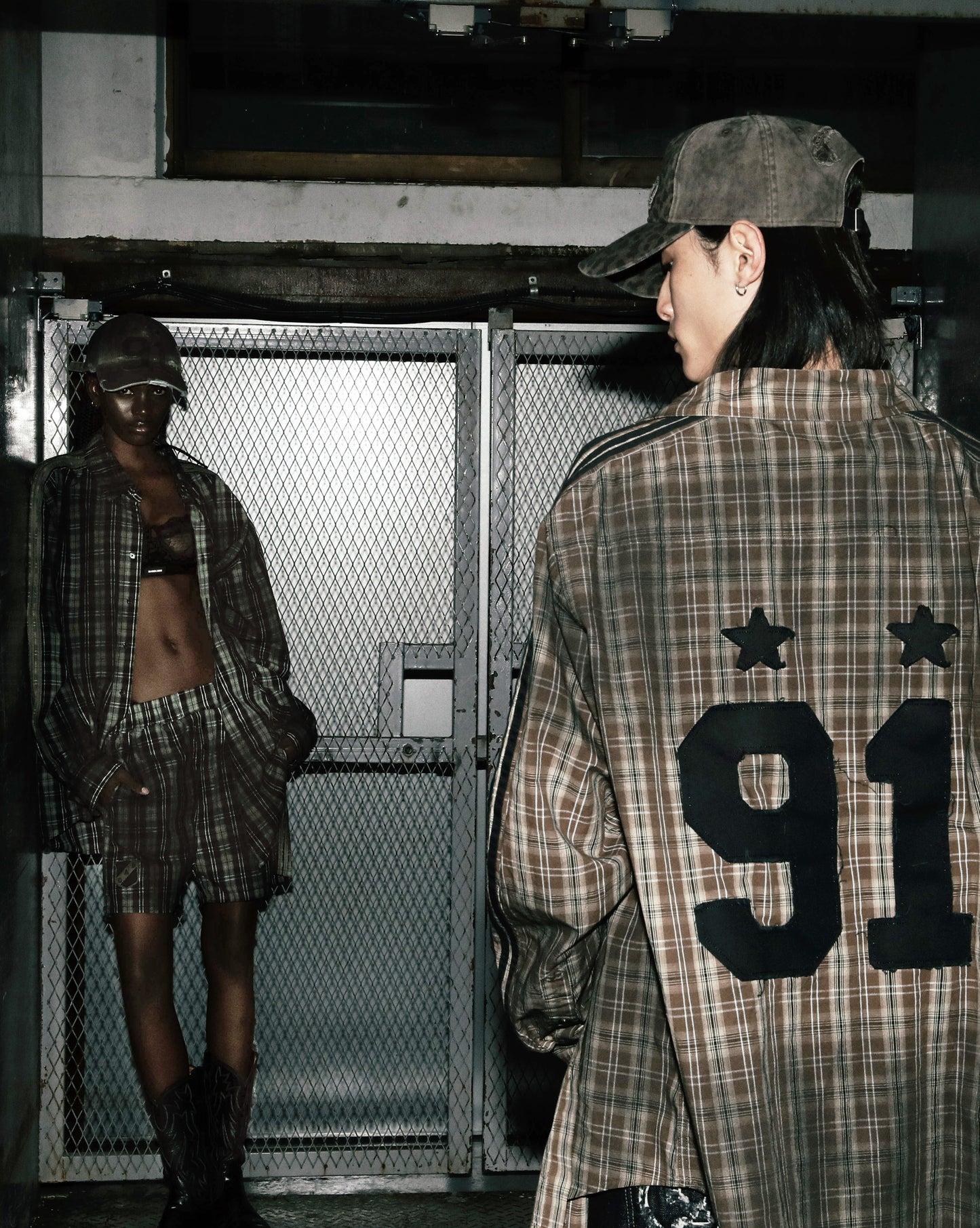 Vintage Billy Check Boxer Shorts - Black