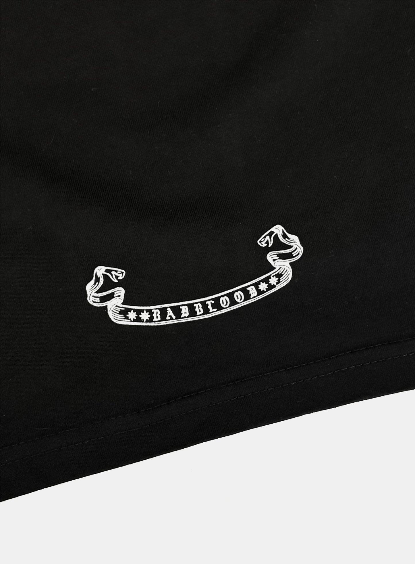 [w-tee26-020] BAD Mini Logo Fitted Long Sleeve T-Shirt - Black
