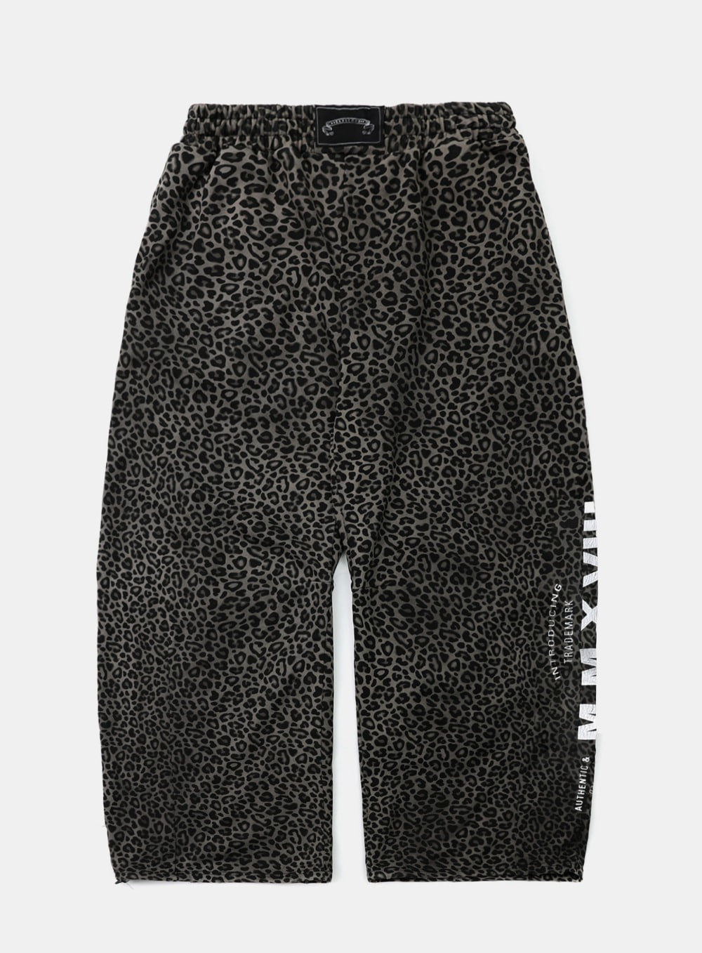 Viper Logo 2-Way Curved Jogger Trousers - Black Leopard