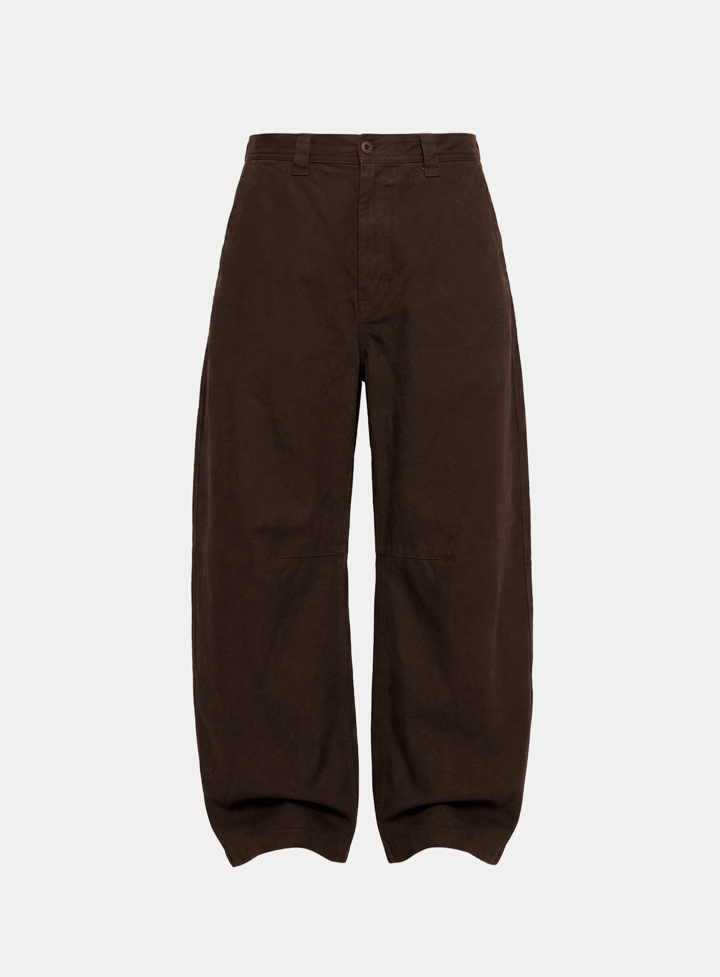 [w-pts26-007] Mystic Formal Curved Chino Pants - Brown
