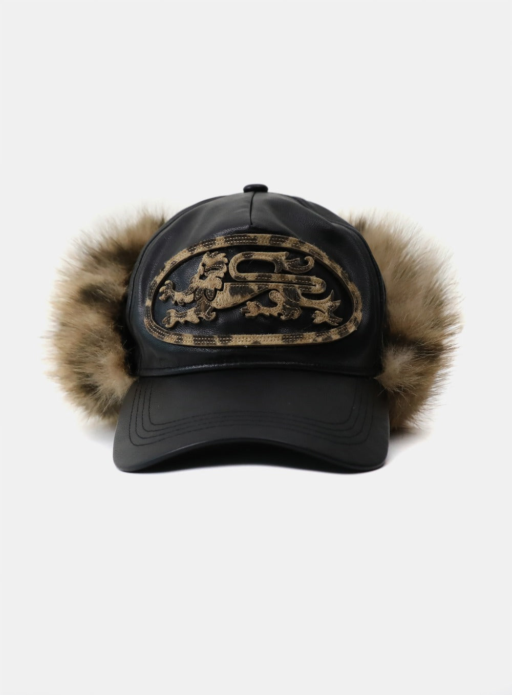 Mystic Trapper Hat - Black Leather