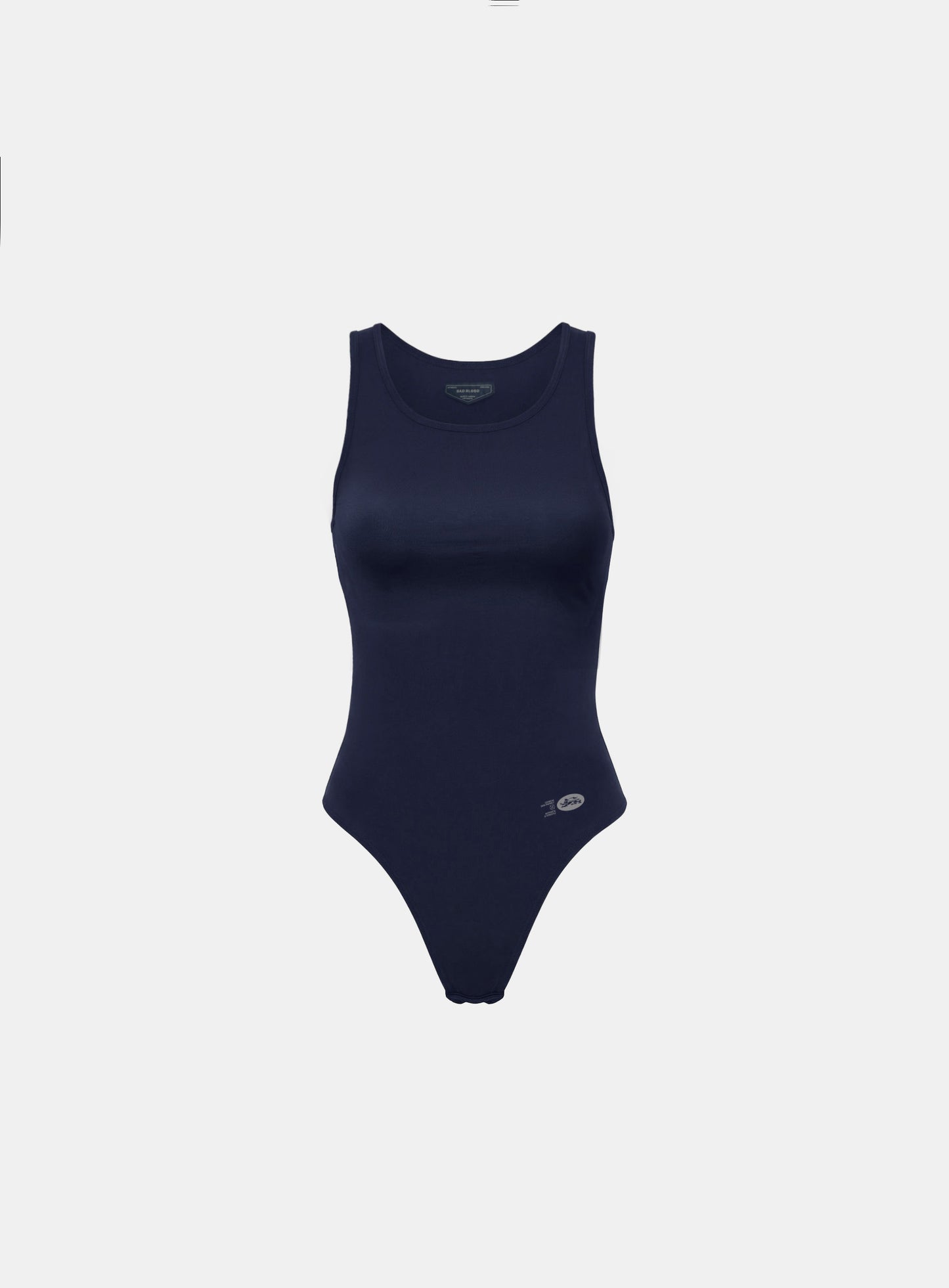[w-jst26-008] Everyday U-Neck Tank Bodysuit - Navy