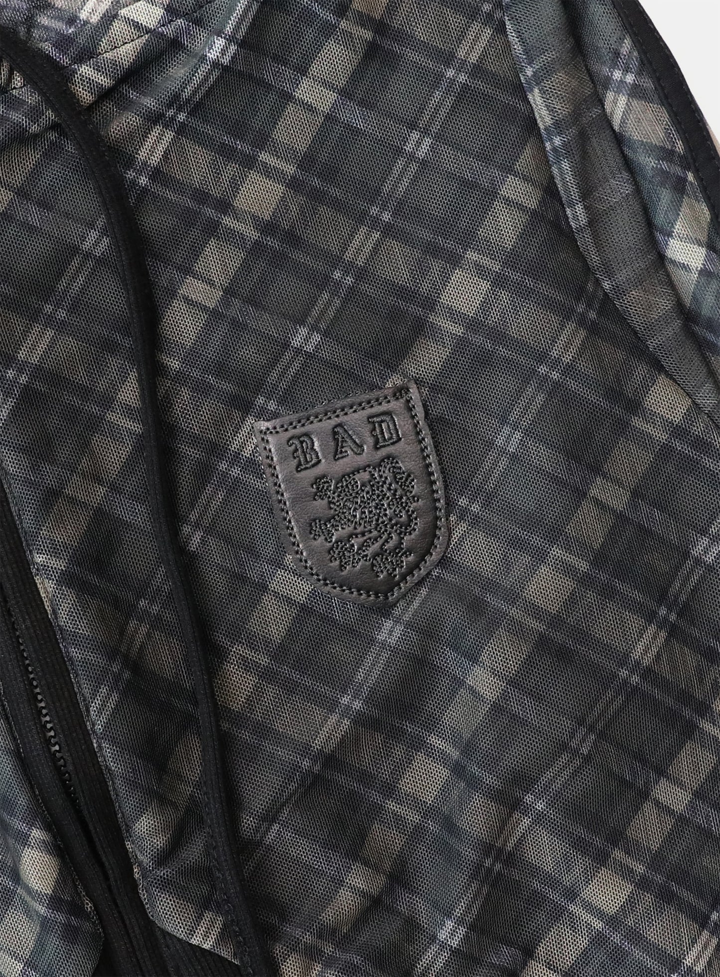 Vintage Club Slim-Fit Hooded Zip-Up - Checkblack
