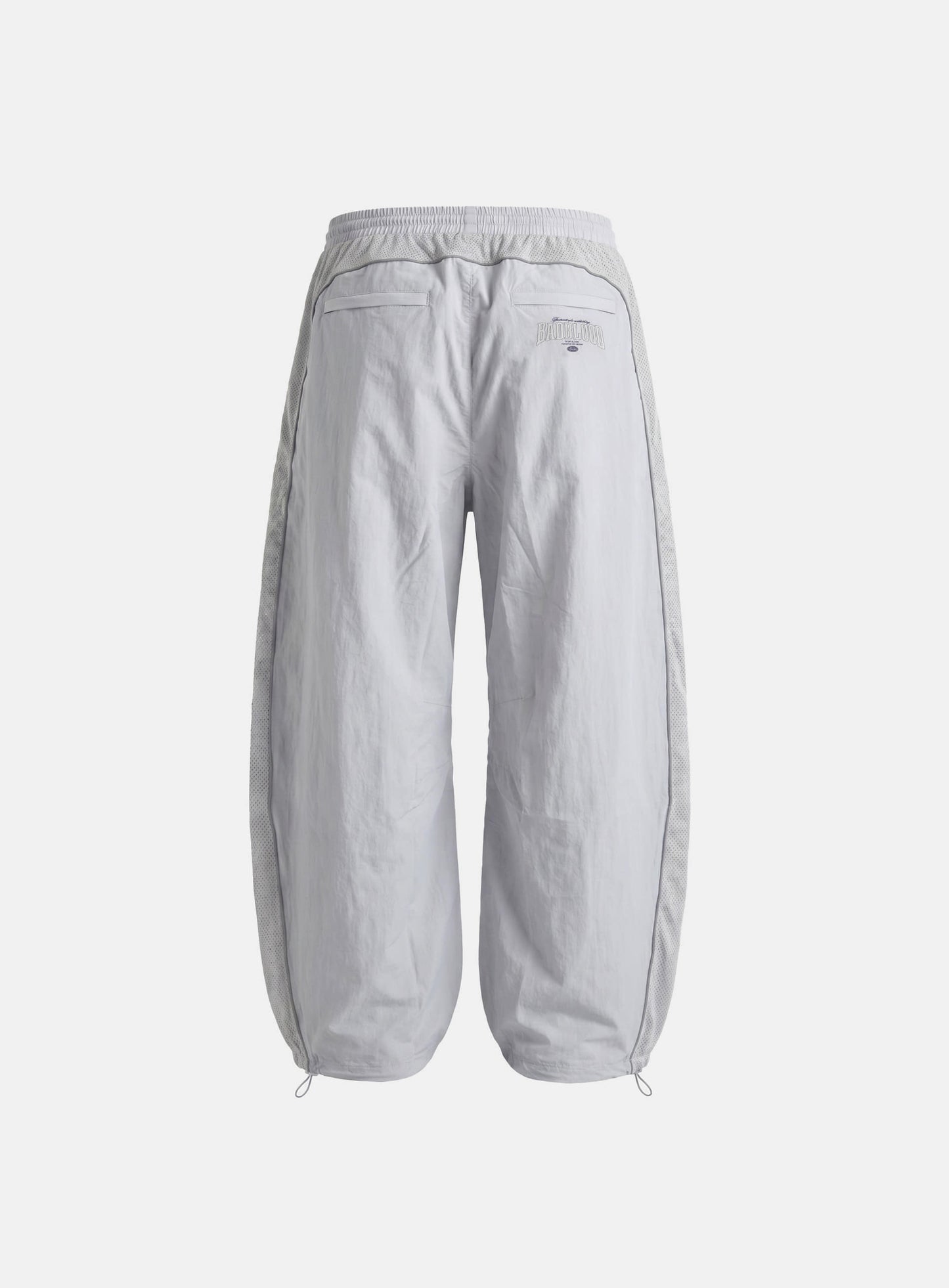 [w-pts26-106] Mystic Nylon Track Pants - Blue Gray