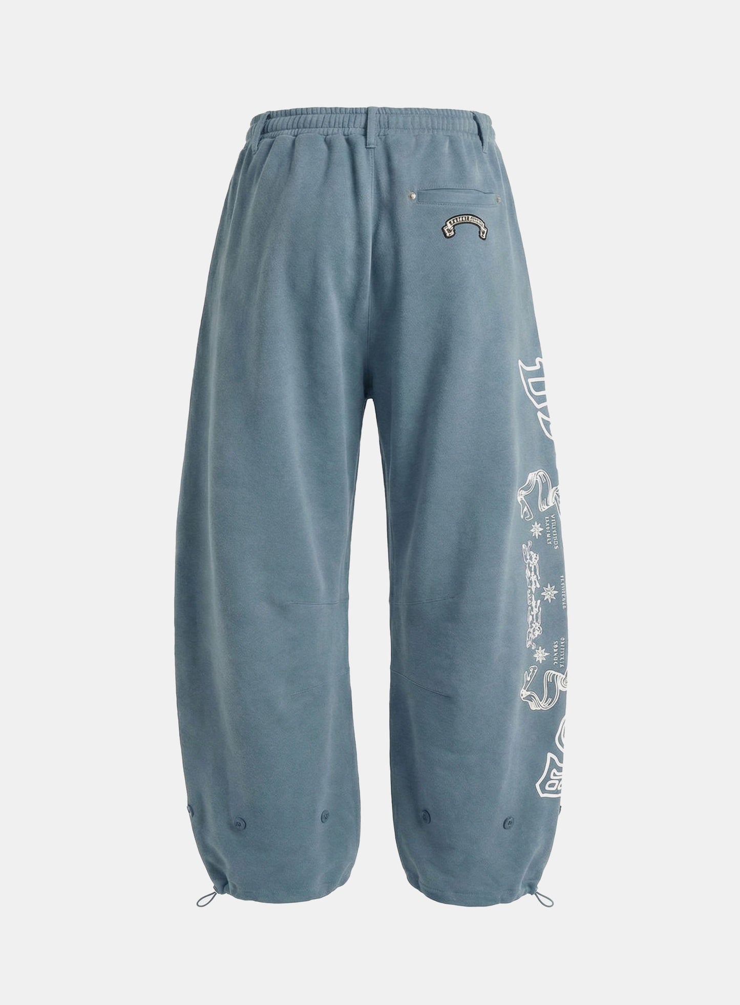 [w-pts26-053] Mystic Capsule Semi-Curved Fit Joggers - Sky Blue