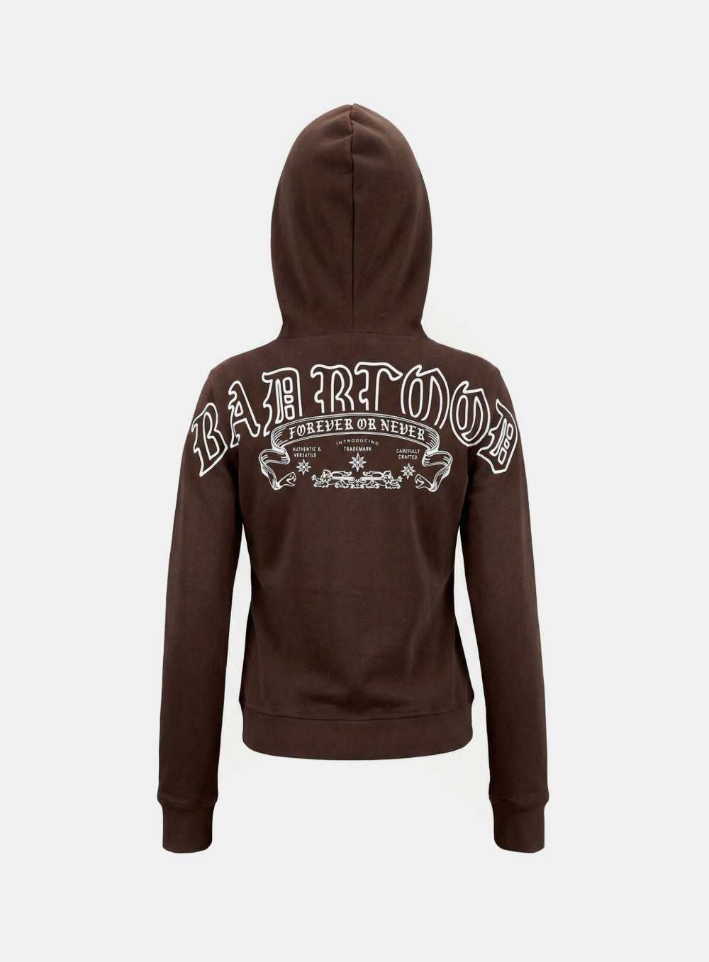 [w-hde26-022] Mystic Capsule Slim-Fit Zip-Up Hoodie - Brown