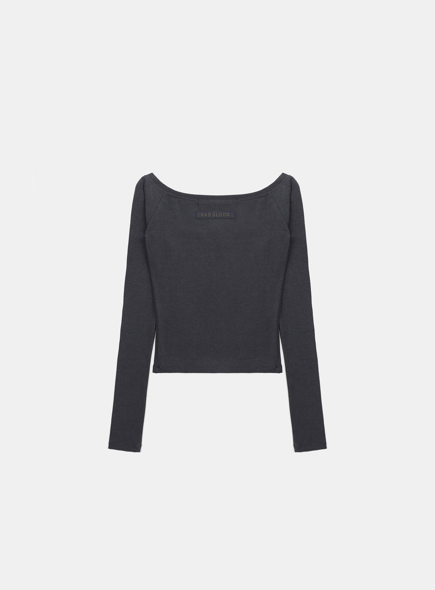 Beyond Soft Off-Shoulder Top - Charcoal