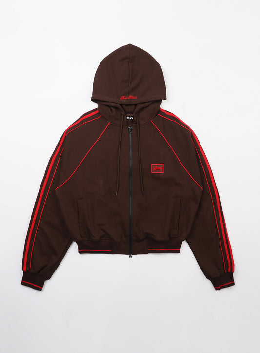 Billy Hood Zip-Up - Chocolate