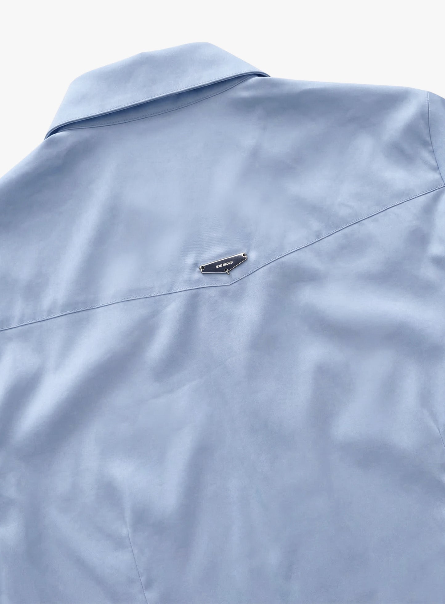 [w-sht26-007] Uniform Classic Slim-Fit Dress Shirt - Sky Blue