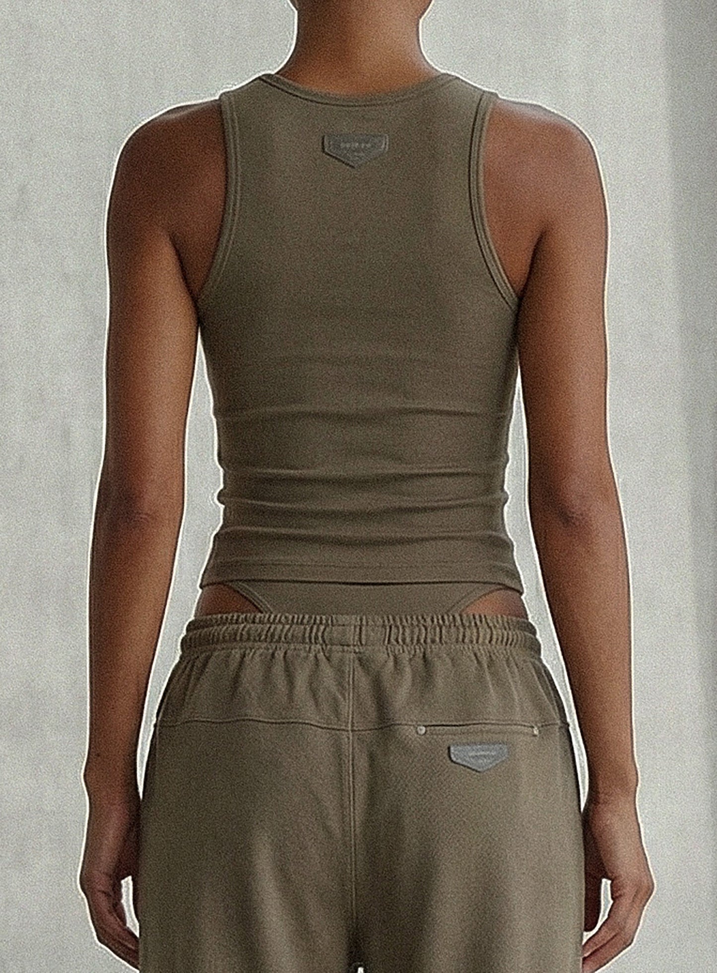 [w-tnk26-011] BS Cotton Jersey Classic Tank - Tobacco