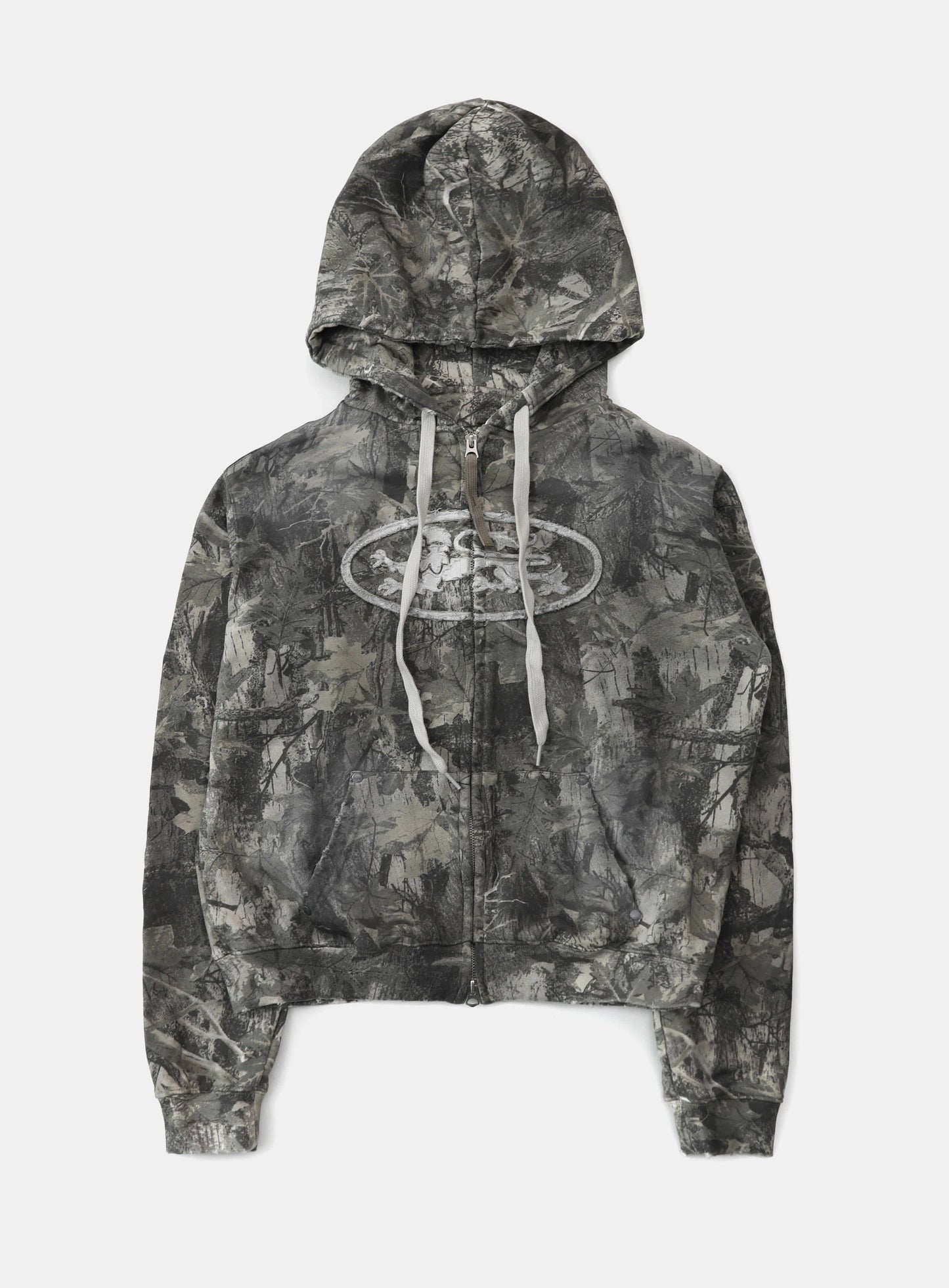 Lion Patch Hooded Zip-Up - Light Real Tree