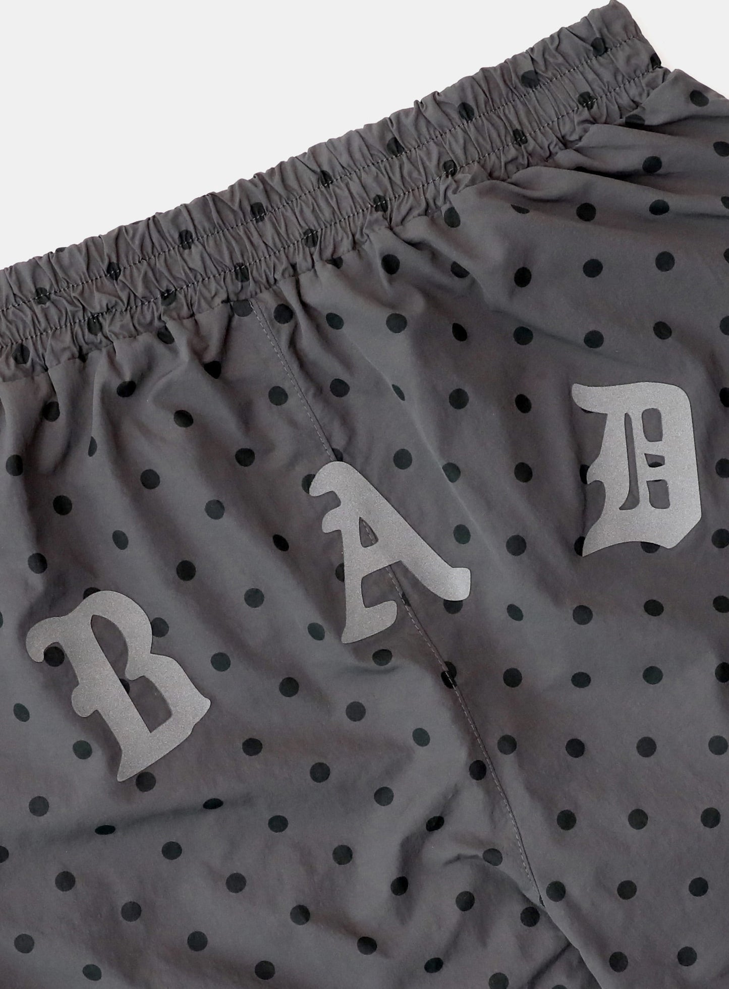 [AQUA] Mystic Nylon Reflective Boxer Swim Shorts - Charcoal Dot