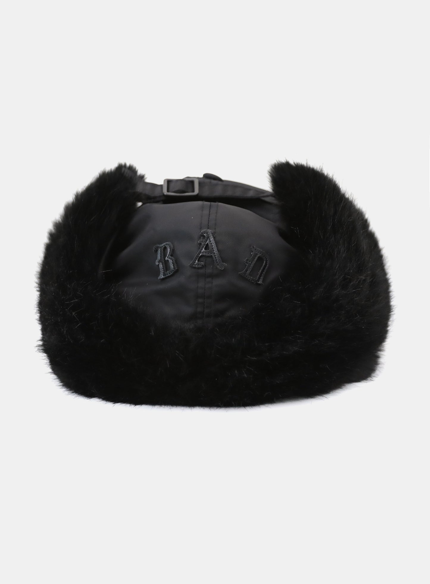 [w-hat25-034] Mystic Trapper Hat - Black Nylon