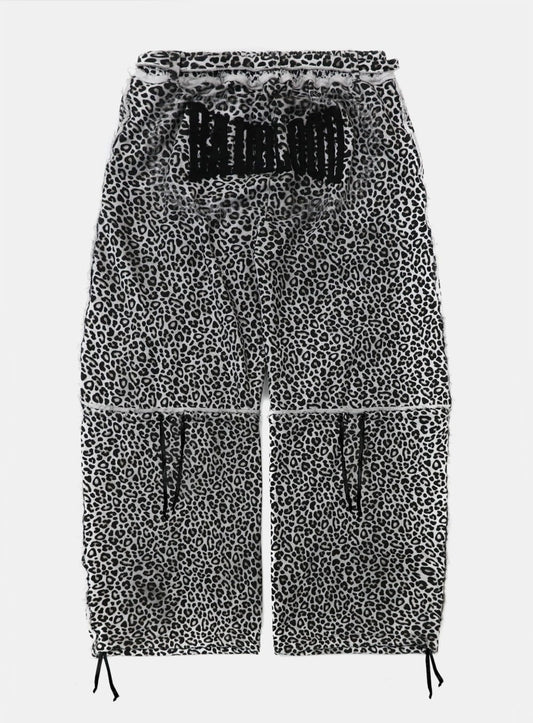 [w-pts25-096] Low Edge Convex Jogger - White Leopard