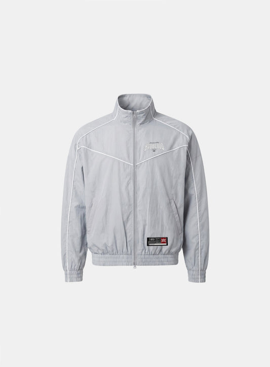 [w-jkt26-054] Mystic Nylon Track Jacket - Blue Gray