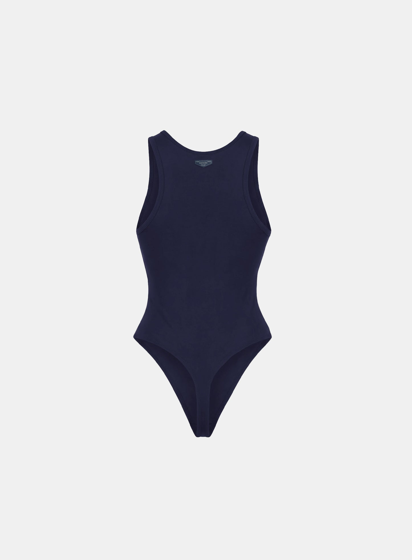 [w-jst26-008] Everyday U-Neck Tank Bodysuit - Navy