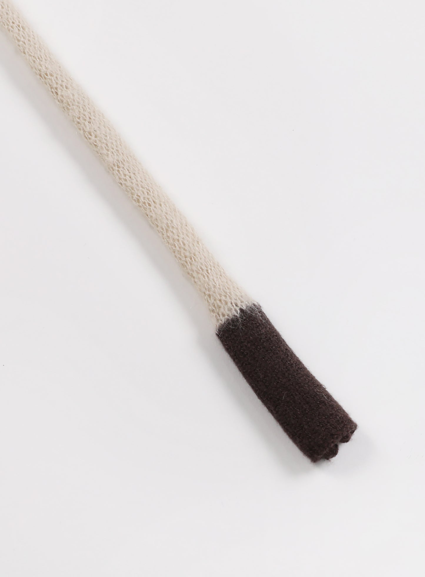 Kiddo Knit Tube Top & Scarf - Cream/Brown