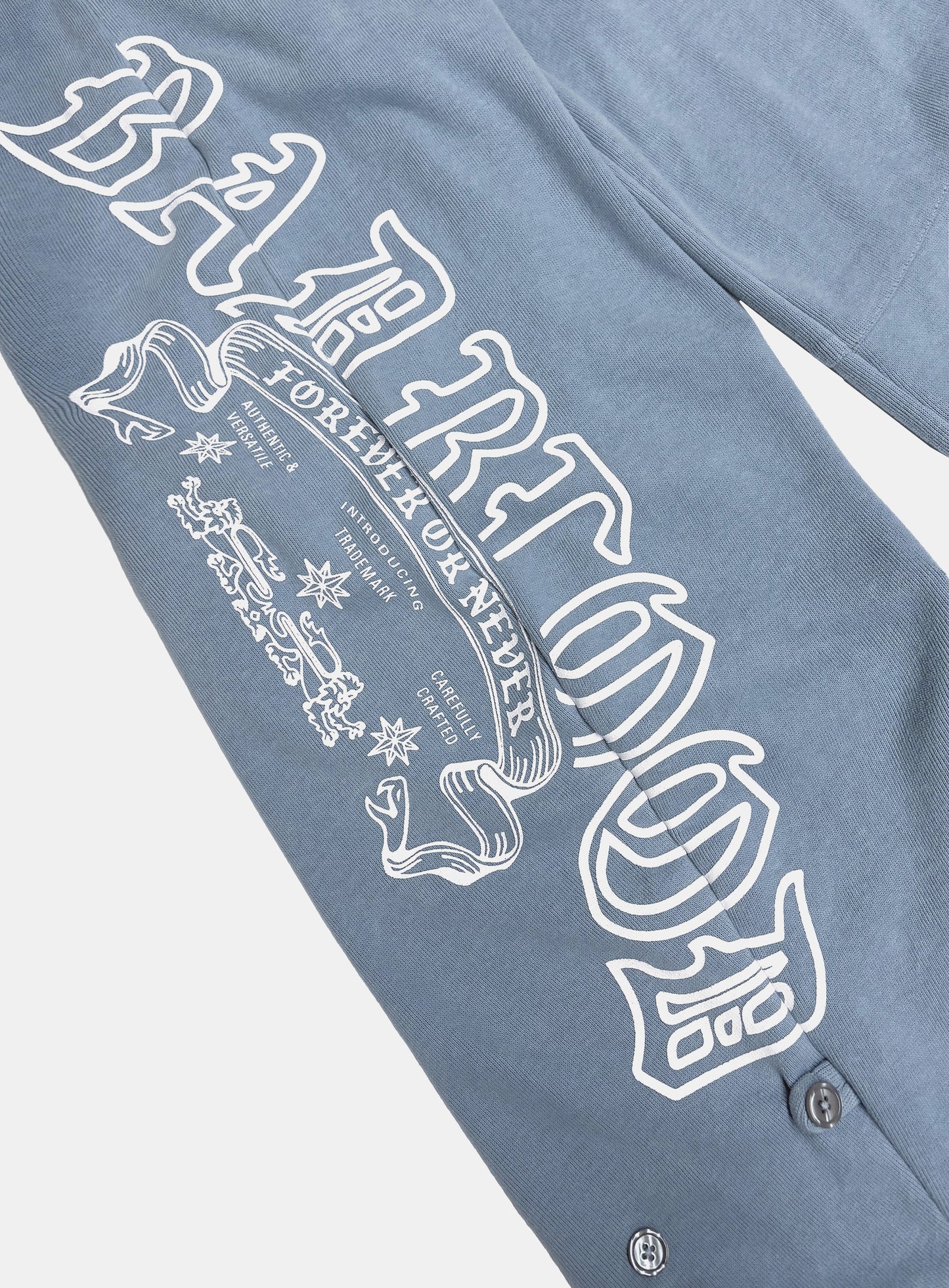 [w-pts26-053] Mystic Capsule Semi-Curved Fit Joggers - Sky Blue