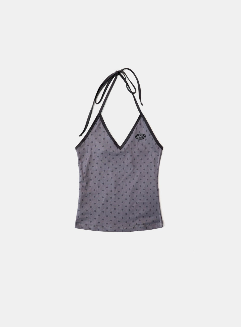 [AQUA] Splash Dot Halter Tank - Grey