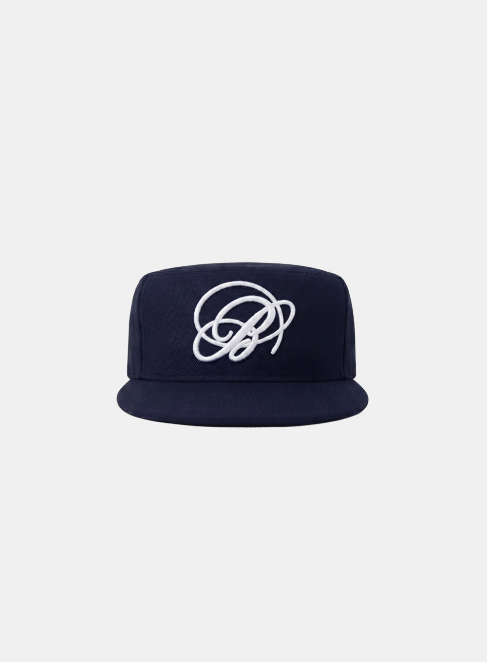 [w-hat26-007] Big B Logo Pillbox Cap - Navy