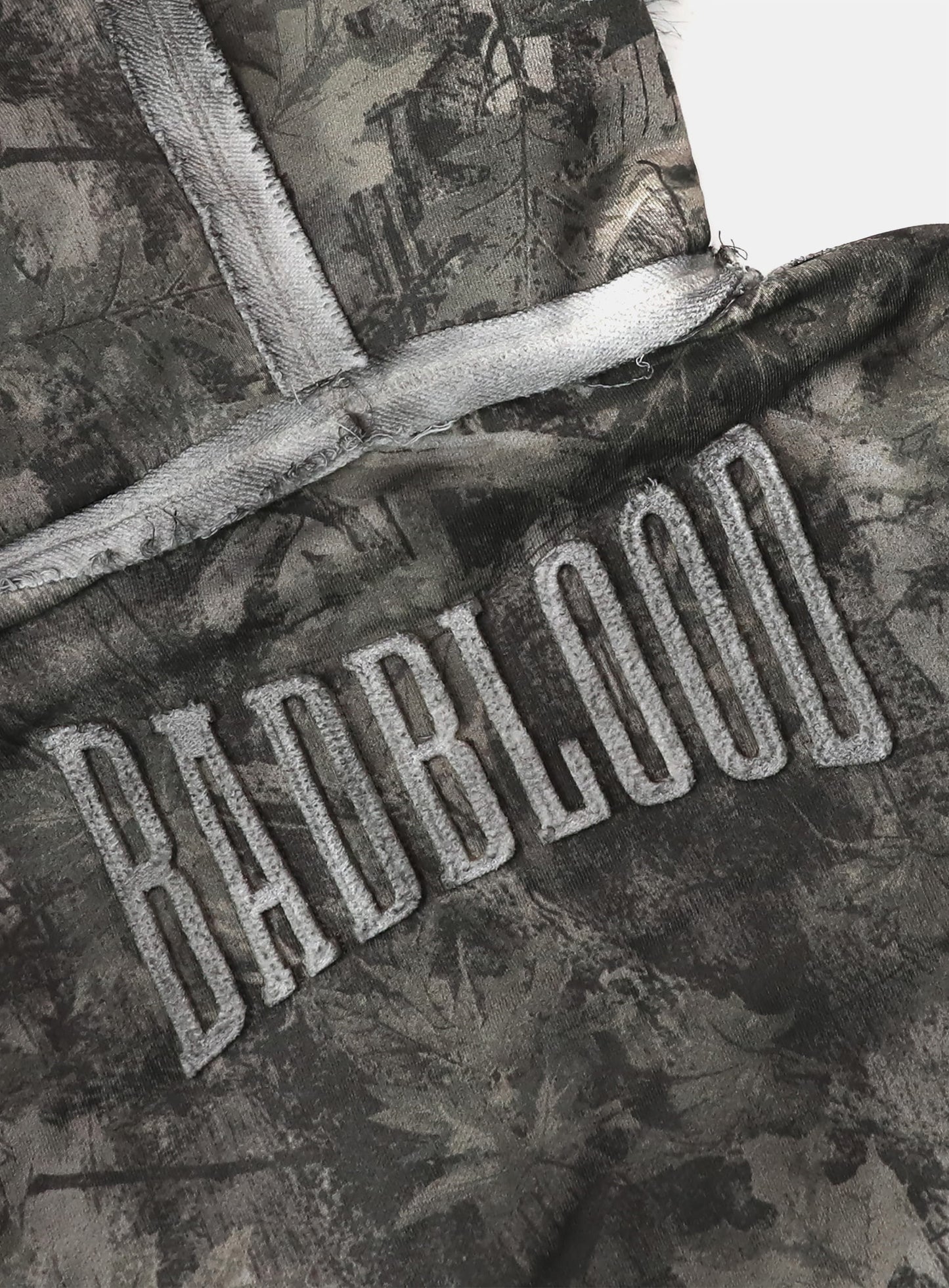 [w-hde25-082] Low Edge Detachable Fur Hooded Zip-Up Slim Fit - Light Real Tree