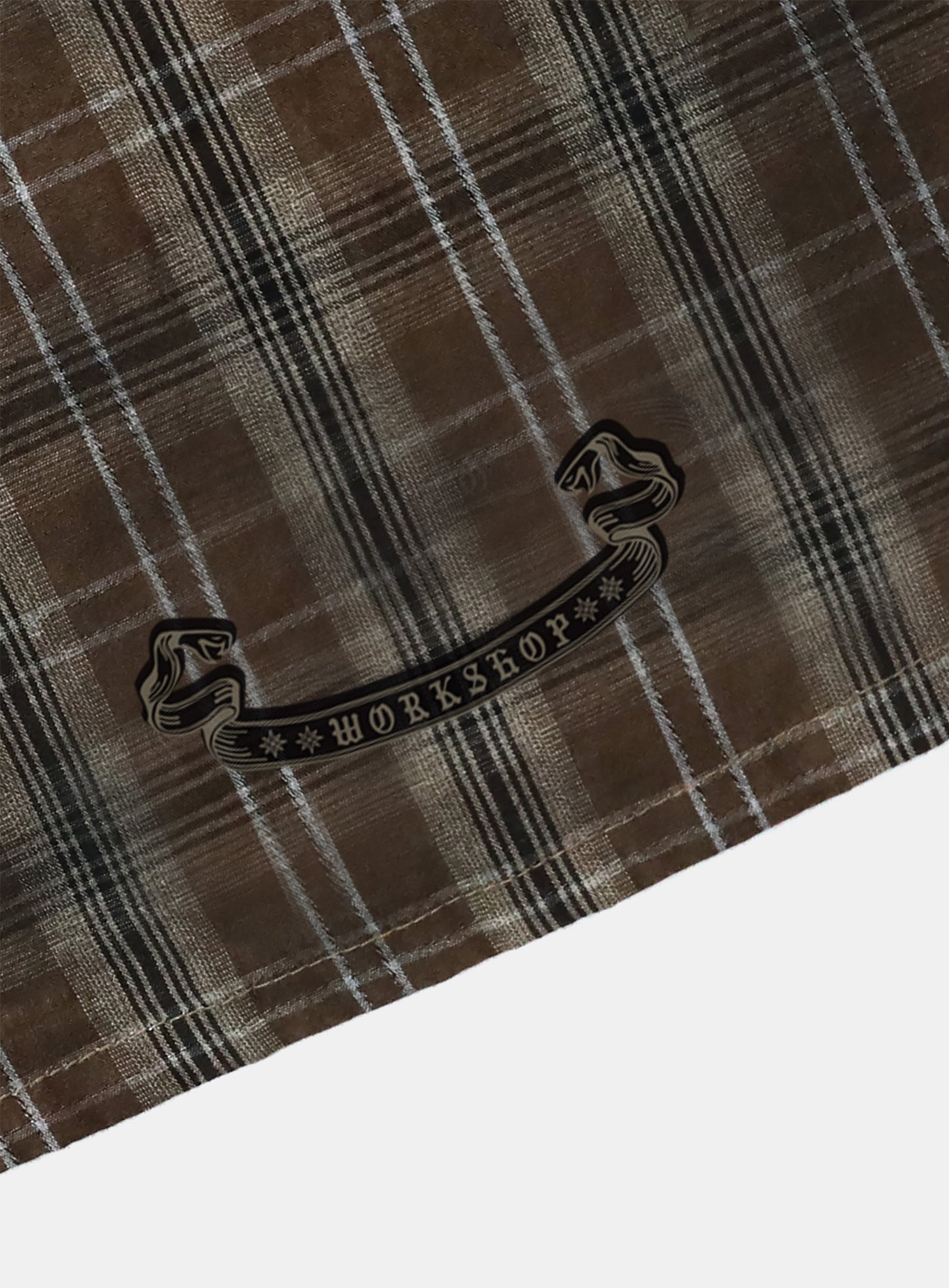 Cosmo Graphic Short Sleeve Shirt - Brown Check