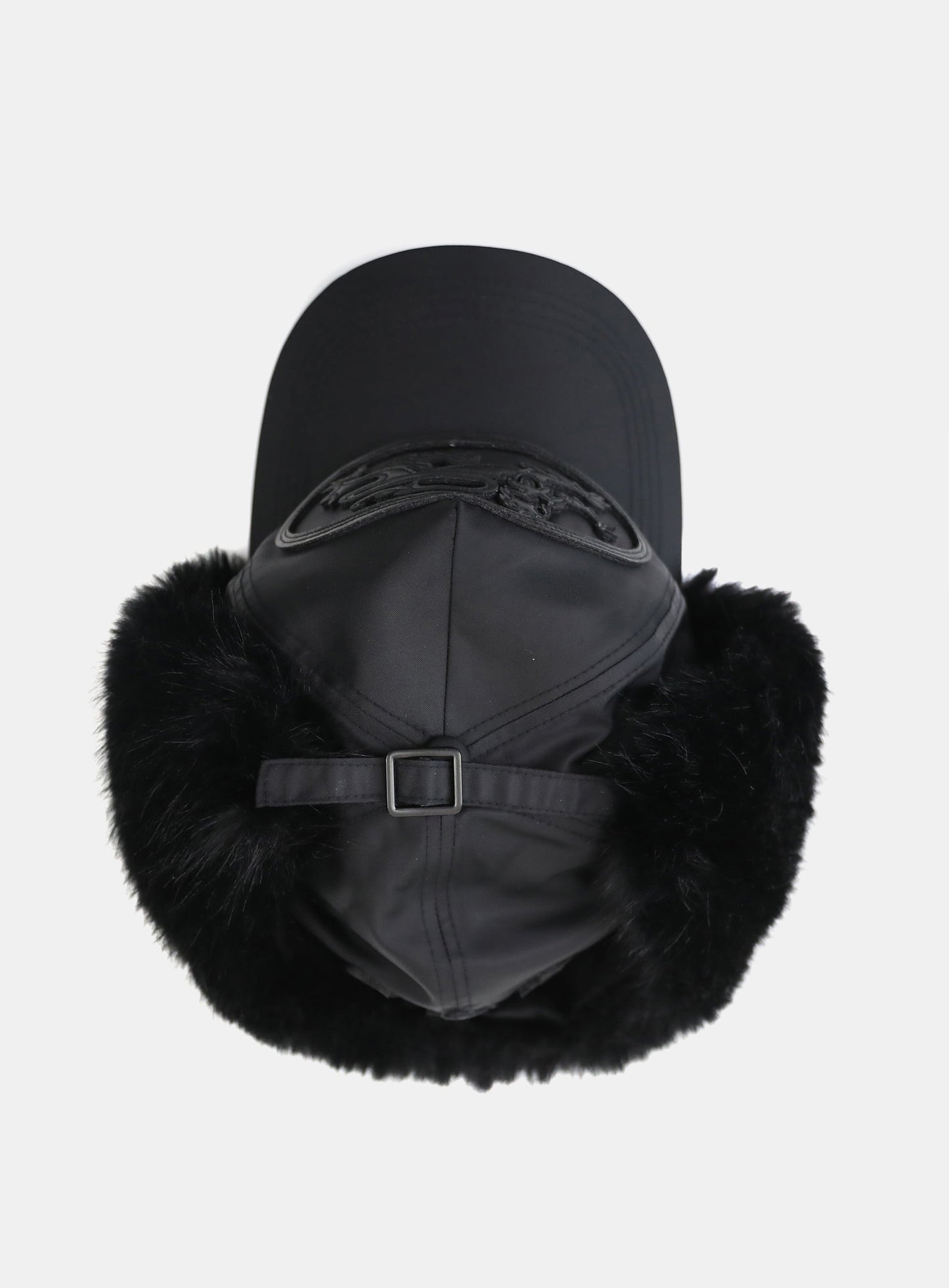 [w-hat25-034] Mystic Trapper Hat - Black Nylon
