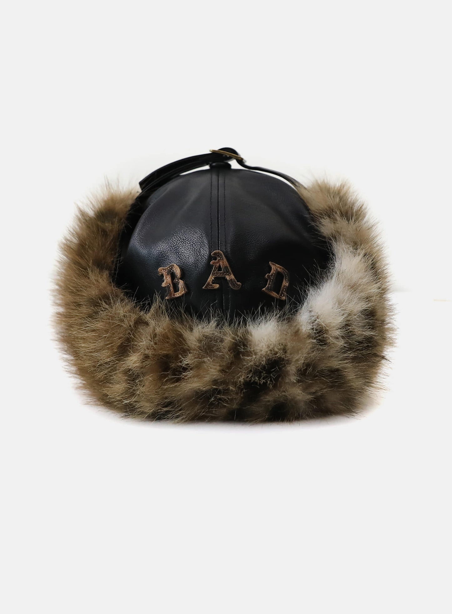 Mystic Trapper Hat - Black Leather