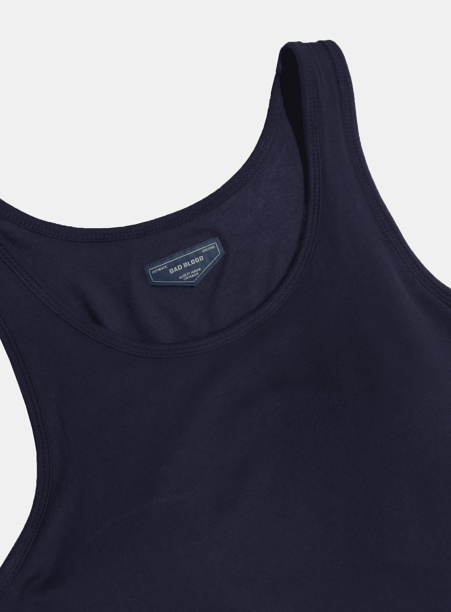 [w-jst26-008] Everyday U-Neck Tank Bodysuit - Navy