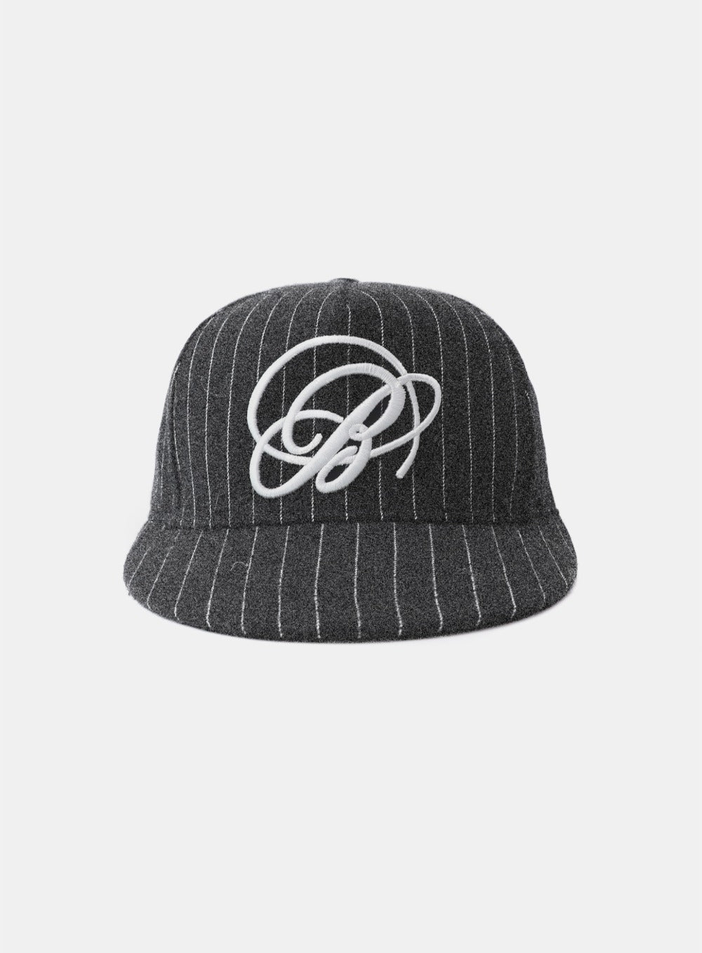 Dark Classic Wool Ballcap - Charcoal/Striped