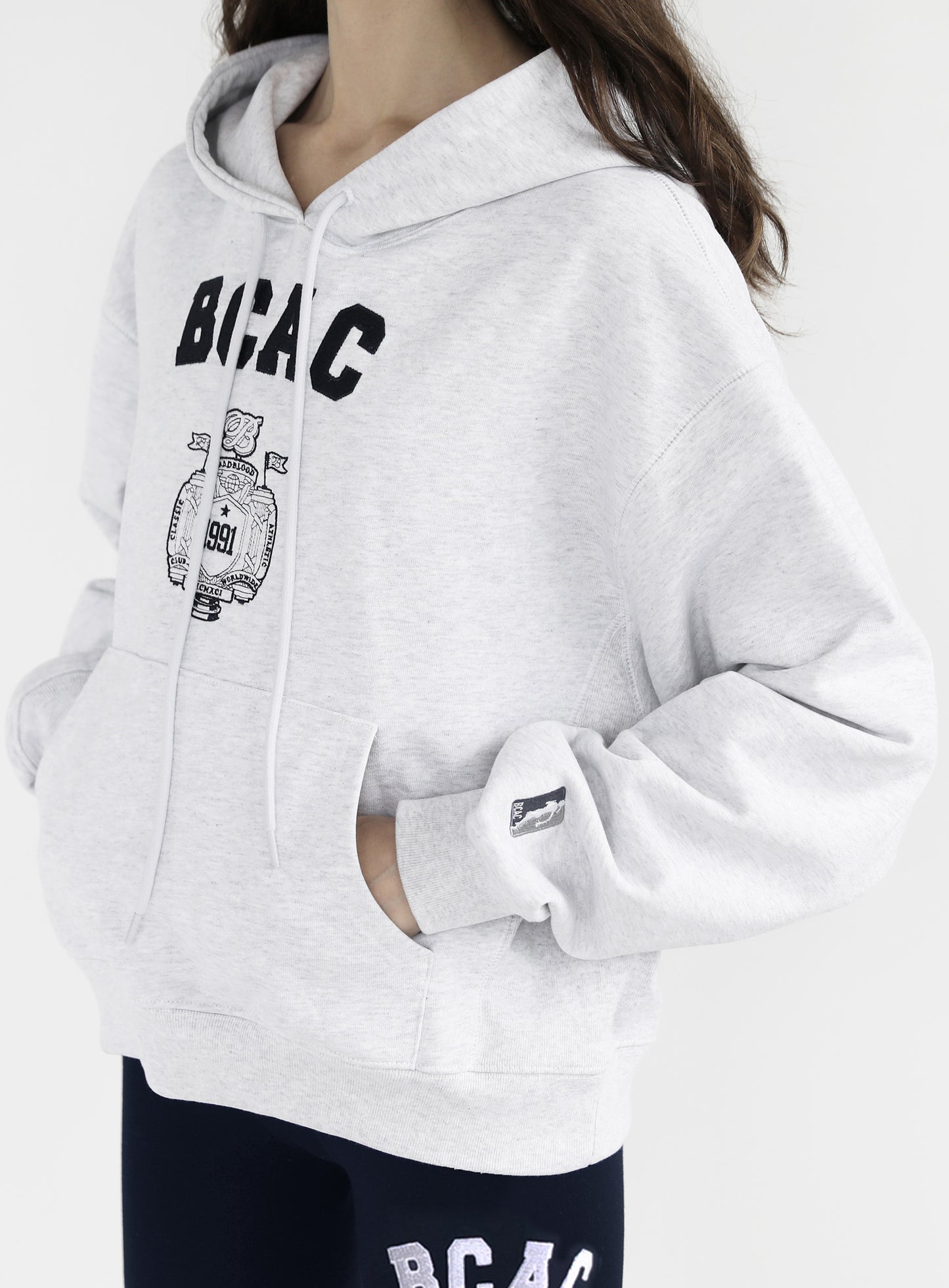 BCAC Emblem Heavyweight Hoodie - Ash Gray