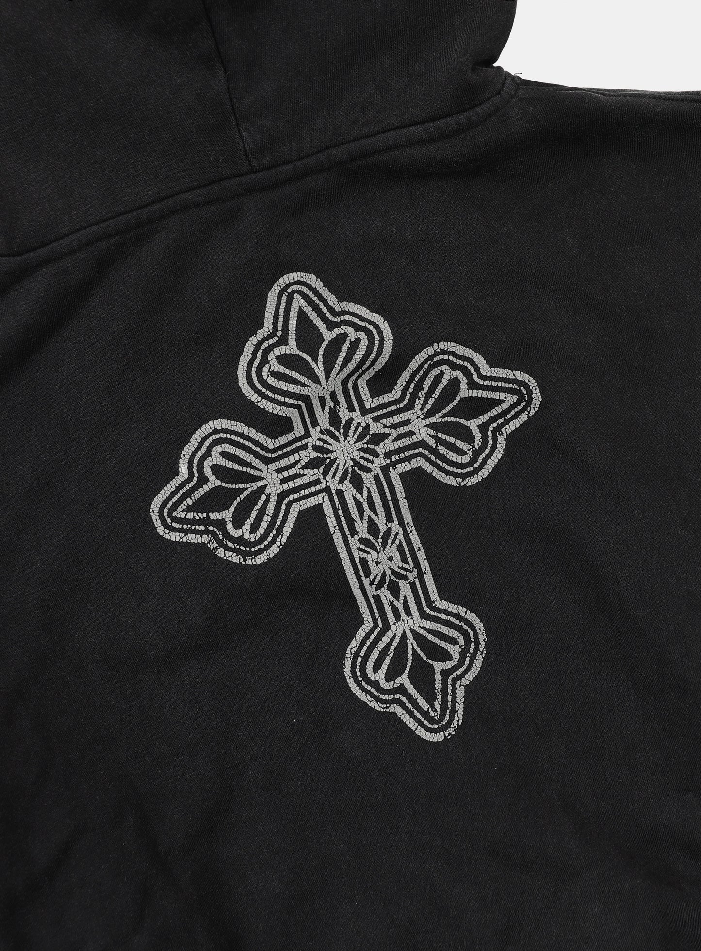 PEACE NOT WAR Hooded Zip-Up - Dusty Black